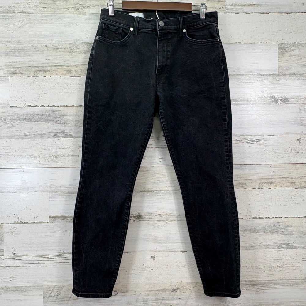 BLDWN Ankle Skinny Jeans Womens 30 Carbon Black Mid Rise Stretch Chic Grunge
